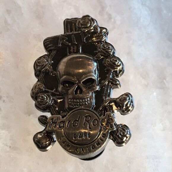🎃 - Hard Rock San Antonio Chrome Skull Pin! - Picture 5 of 12
